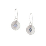 Sapphire Four-Star Wave Drop Earrings