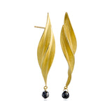 Black Diamond Embrace Drop Earrings