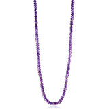 Amethyst & Gold Station Necklace