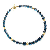London Blue Topaz Bead Necklace