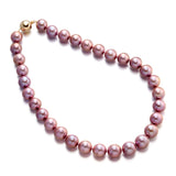 14-15.9mm Purple Pearl Necklace