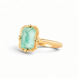 Light Green Emerald Ring