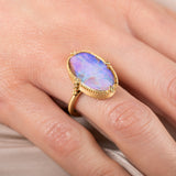 Boulder Opal Oval Ring