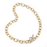 Diamond Toggle Link Necklace