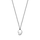 Mercy Medium Cord Pendant Necklace, Silver