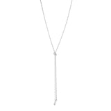 Reflect Lariat Necklace, Silver