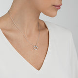 Mercy Small Pendant Necklace, Silver