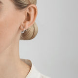 Mercy Swirl Earrings, Silver