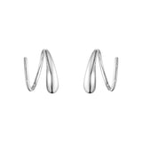 Mercy Swirl Earrings, Silver
