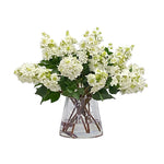 Lilacs in Glass Vase