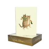Holiday Cats Note Cards, Set of 8