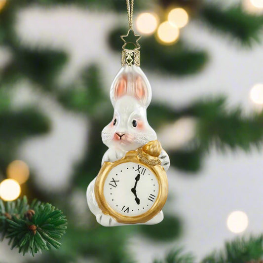 Tea Party White Rabbit Ornament