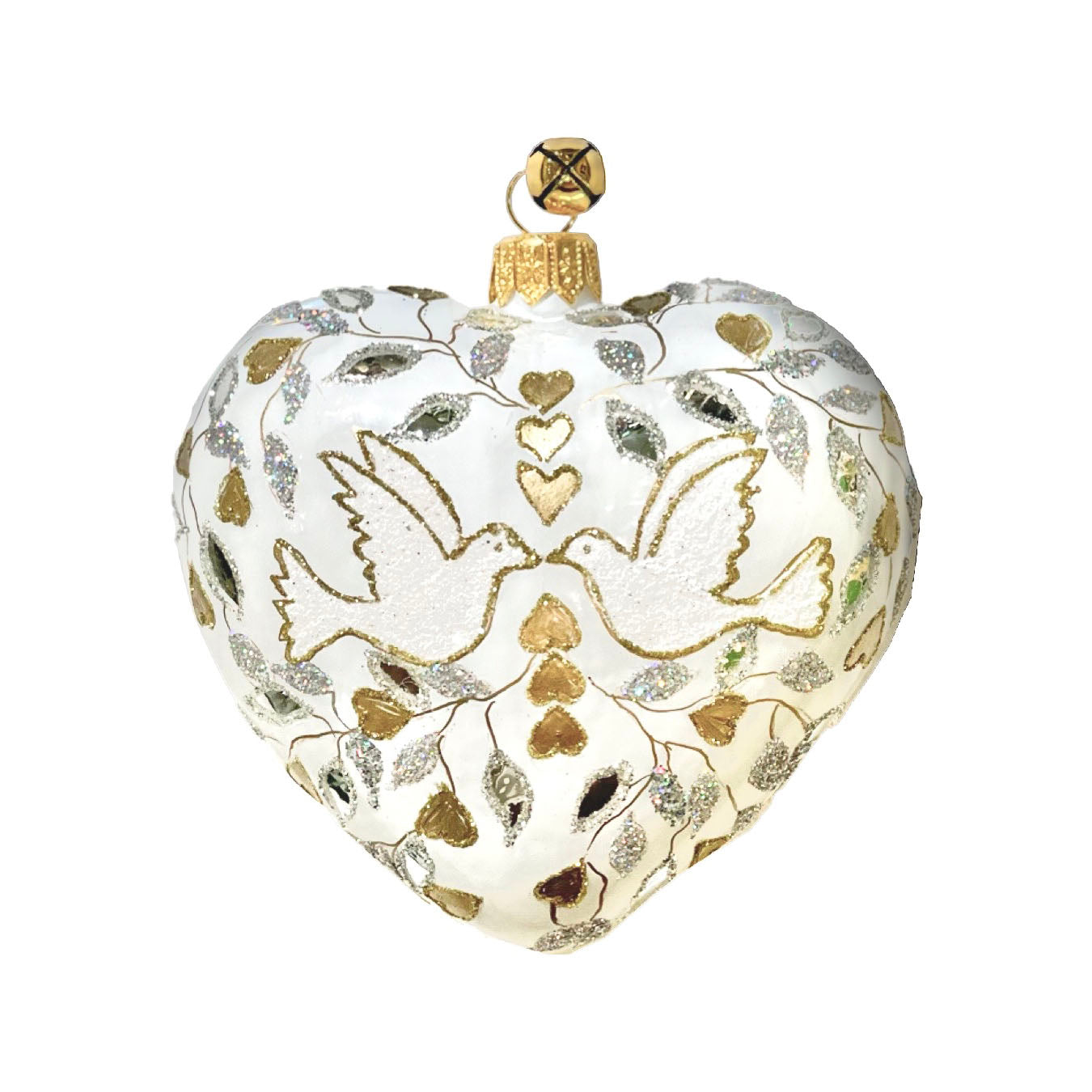 Jinglenog Golden Heart Ornament