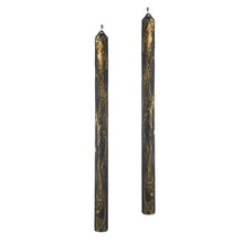 Jinglenog Marbled Taper Candles, Set of 2 Nero