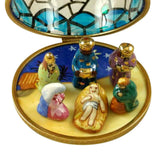 Nativity under Stained Glass Dome Limoges