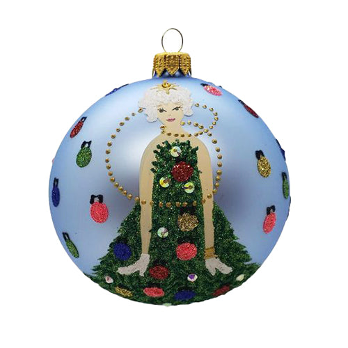 Thomas Glenn Naughty or Nice Ball Ornament