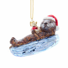 Holiday Sea Otter Ornament