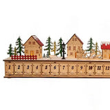Lighted Wooden Village Advent Calendar