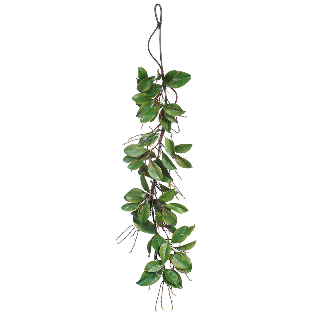 Magnolia Leaf & Twig Garland, 5'