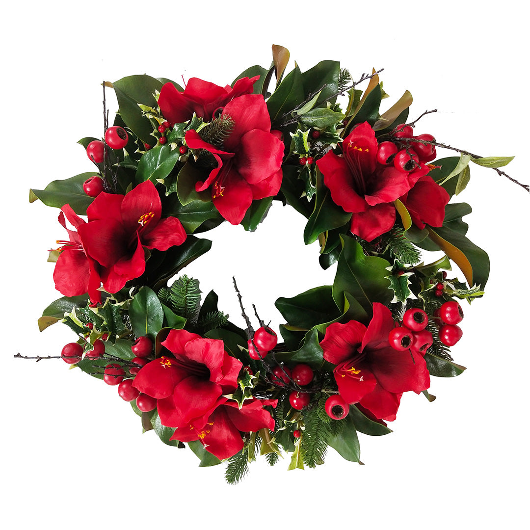 Amaryllis Wreath, 24''
