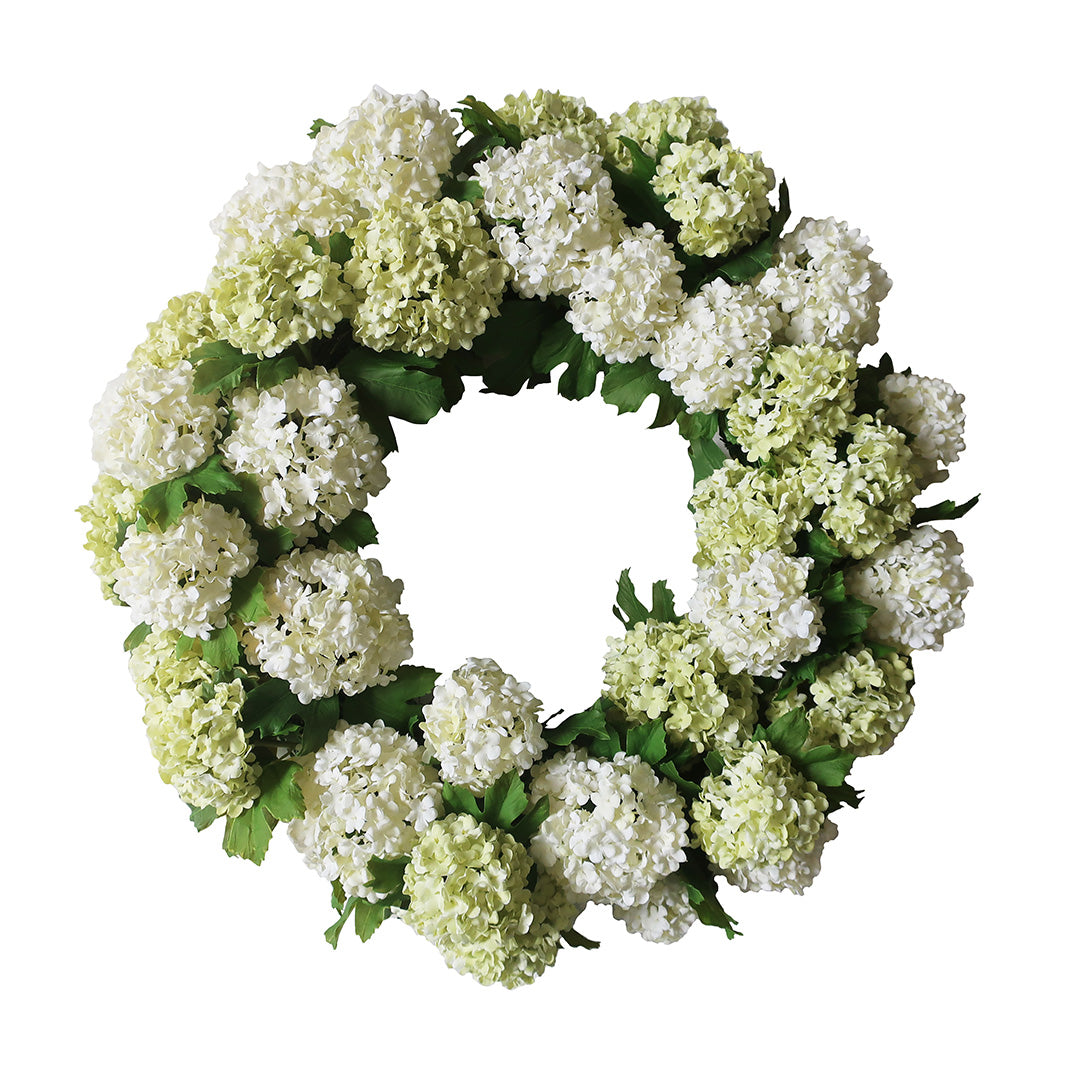 Snowball Hydrangea Wreath