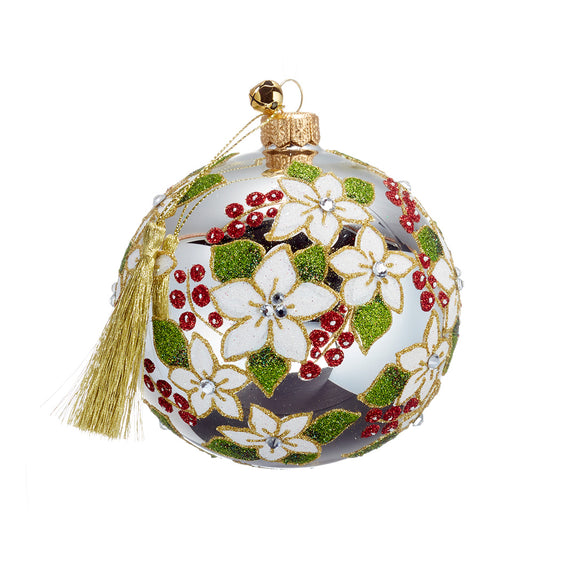 Jinglenog Holiday Bouquet Ball Ornament