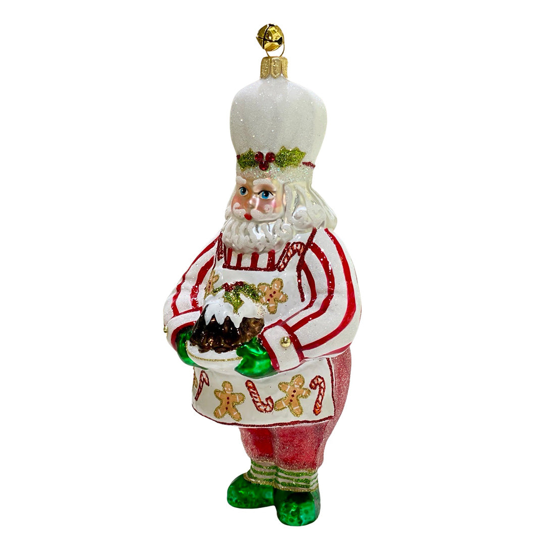 Holiday Baker Santa Ornament