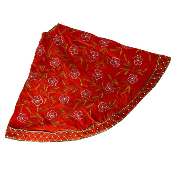 Jinglenog Rosso Velvet Tree Skirt