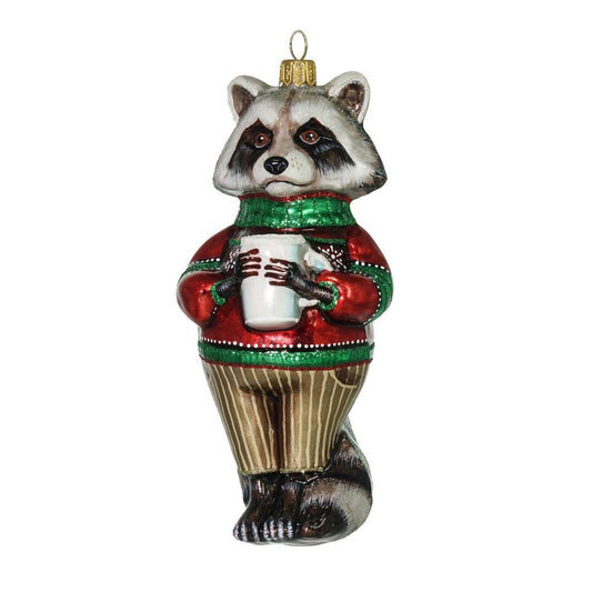 Cozy Raccoon Ornament