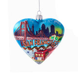 San Francisco Scenes Heart Ornament