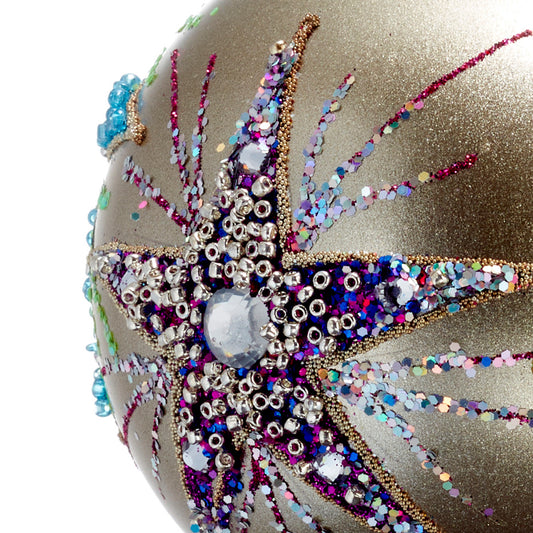 Sparkly Stars Ball Ornament