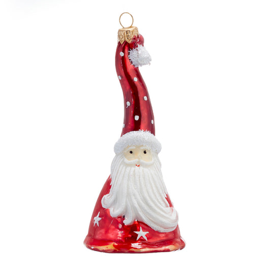 Pointy Hat Santa Ornament