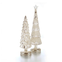 Light-up Frosted Holiday Trees, Set of 2