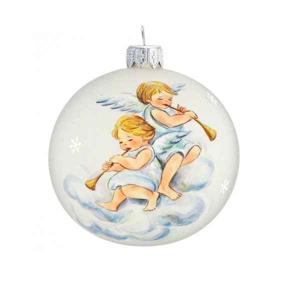 Angels Playing Horns (Joy to the World) Ornament