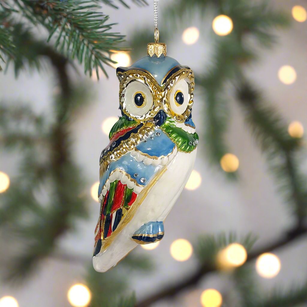 Multicolor Owl Ornament