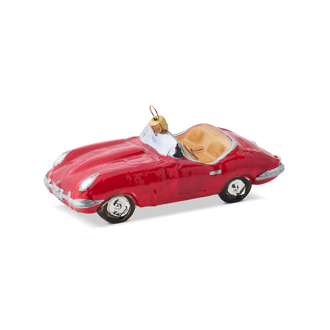 Red Convertible Car Ornament