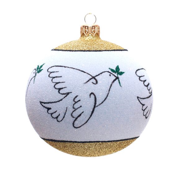 Thomas Glenn Peace Dove Ball Ornament