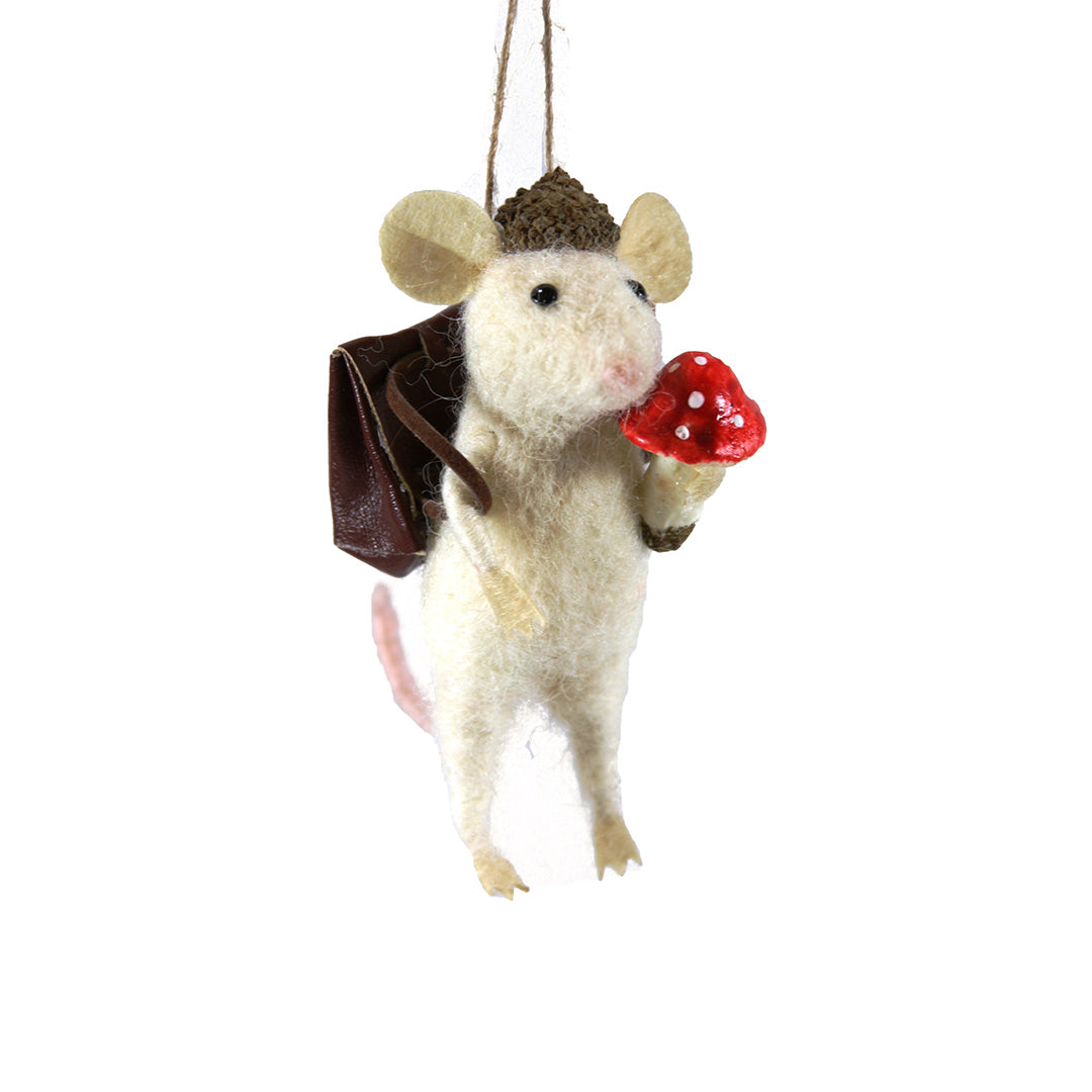 Cody Foster Mushroom Forager Mouse Ornament