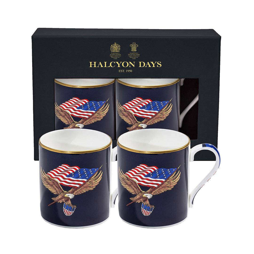 Star Spangled Banner Mugs, Set of 2