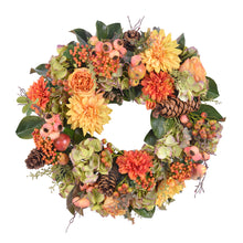 Stowe Dahlia & Hydrangea Wreath