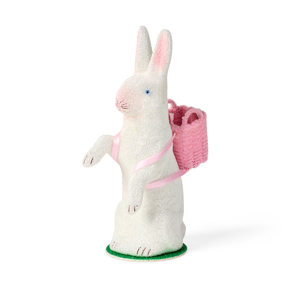 Ino Schaller Bunny with Basket, White