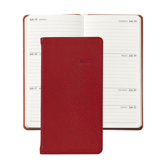 2025 Pocket Diary, Red