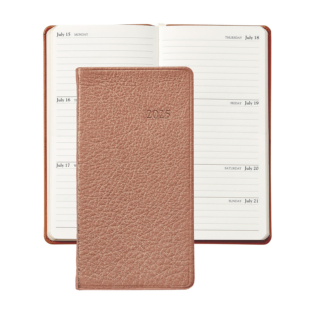 2025 Pocket Diary, Rose Gold