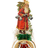 Vintage Postcard Santa Ornament