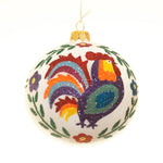 Thomas Glenn Coq Au Fleurs Ball Ornament