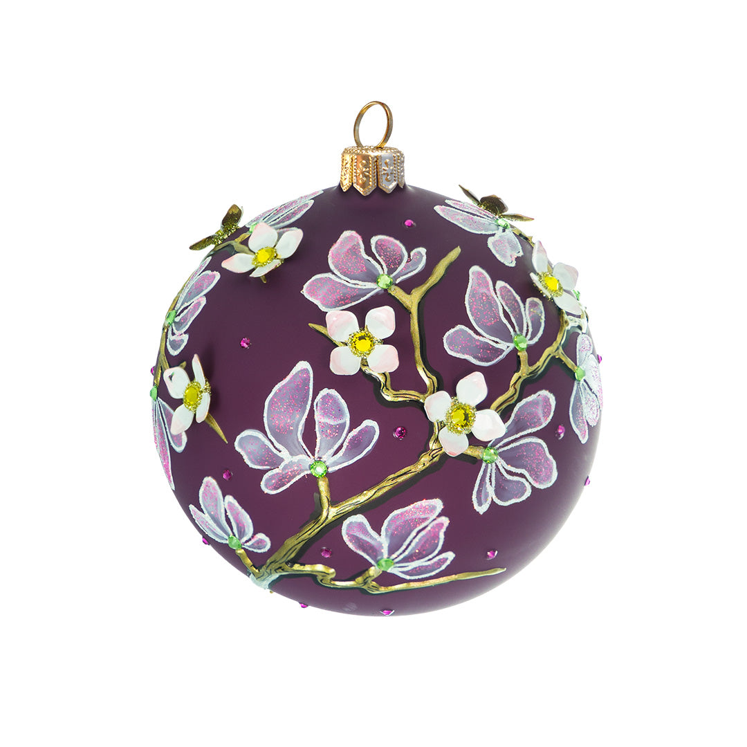 Magnolias Ball Ornament