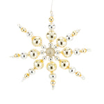 Beaded Champagne Snowflake Ornament