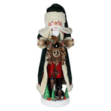 Santa with Cuckoo Clock Nutcracker, 39"