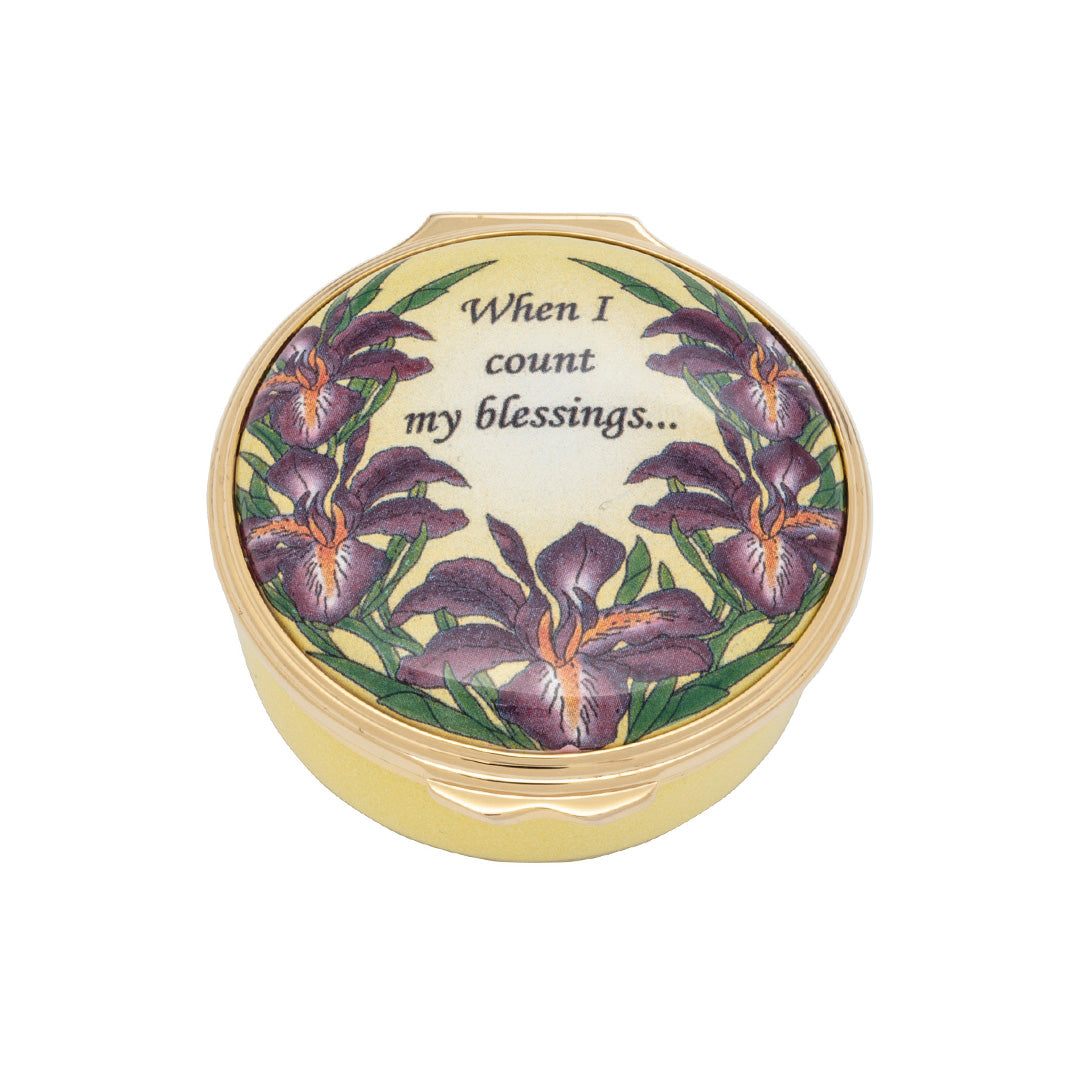 Halcyon Days When I Count My Blessings Enamel Box