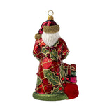Deck the Halls Santa Ornament
